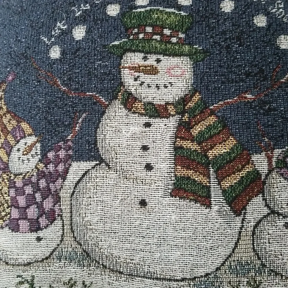 Let It Snow Snowman Holiday Accent Pillow
